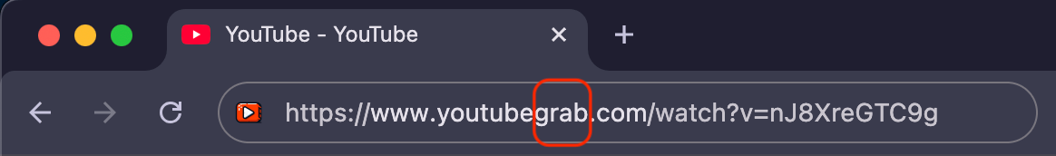 YouTube shortcut